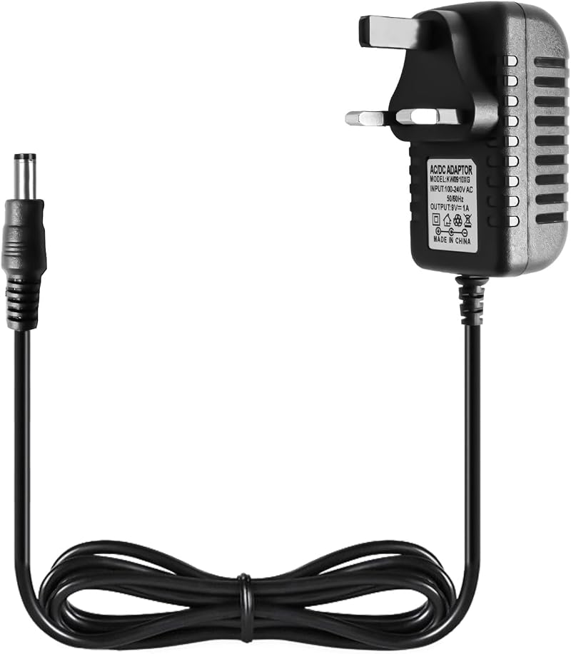 BakeWhiz 9V Guitar Pedal Power Supply 5.5x2.1mm 500mA for Boss ME-80 ME-25