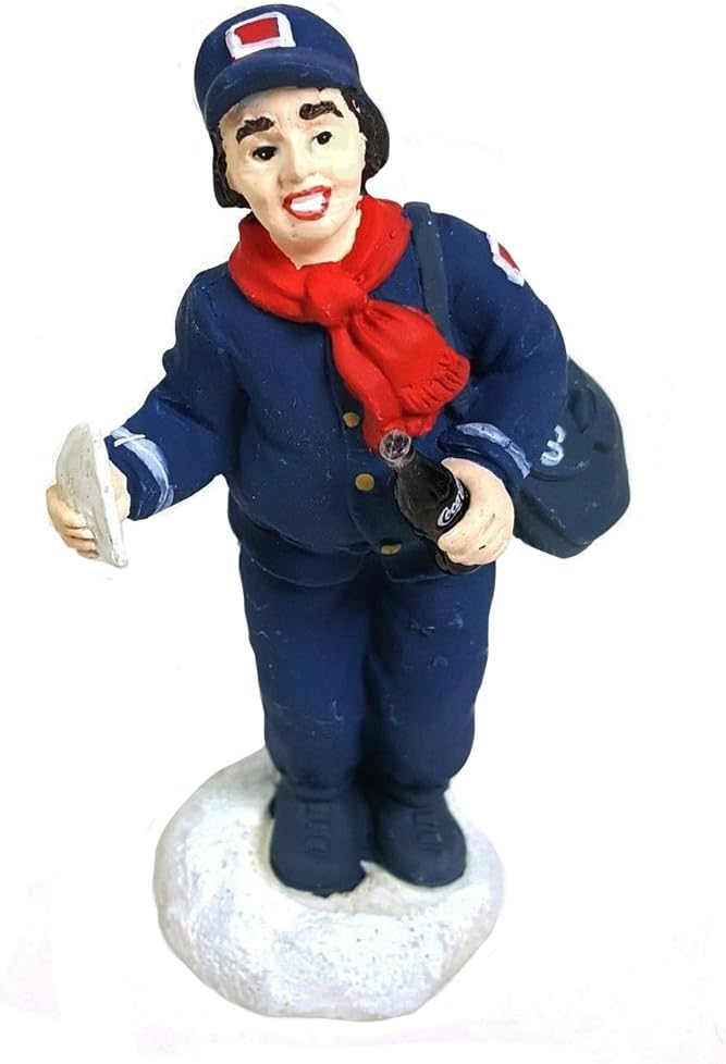 Coca Cola Town Square Collection Mailman with Coke Accessory #64342