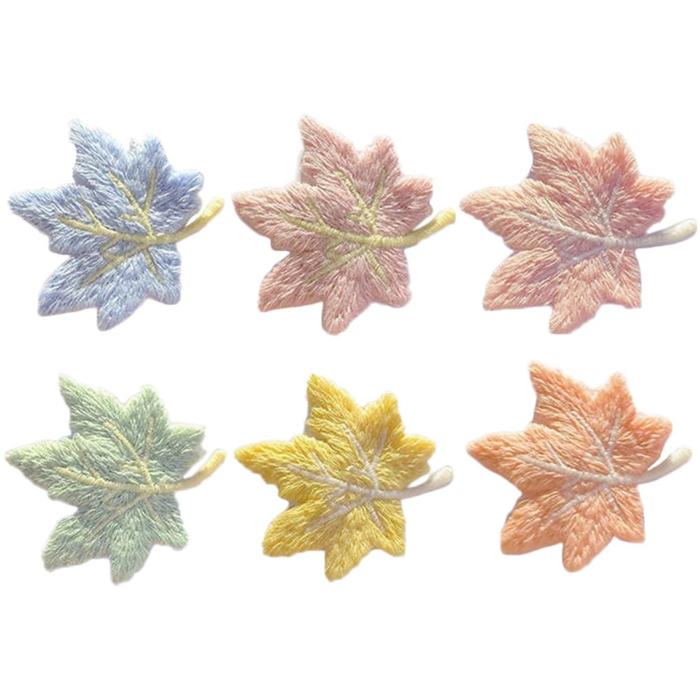 Beatifufu 6pcs child leaf skin girl hair clips autumn hairpin girl child bangs hair clip hair hairpins hair for women modeling fairy hair accessories aldult bangs Miss