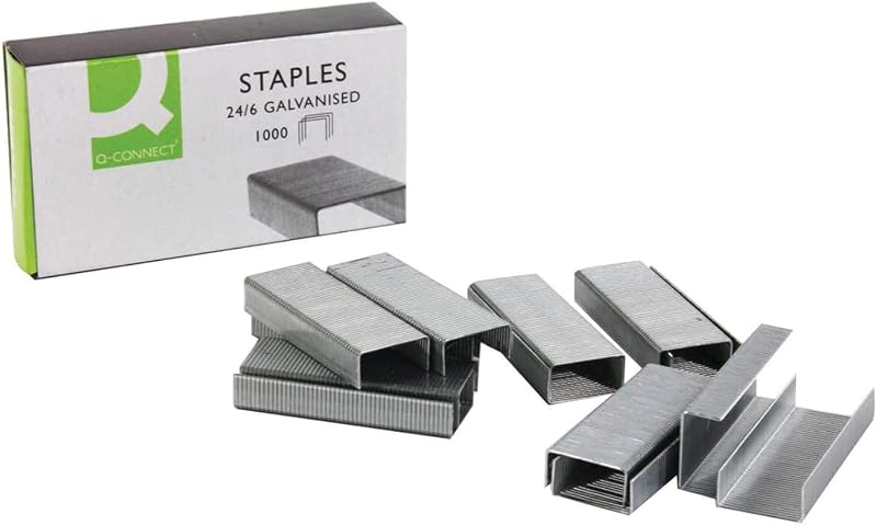 Q-Connect 24/6 Metal Staples 1000 Pack Precision Engineered