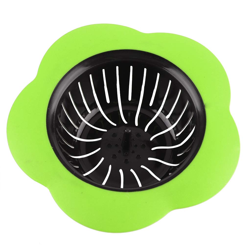 TPR Plastic Sink Strainer Basin Drain Stopper for Kitchen Bathroom
