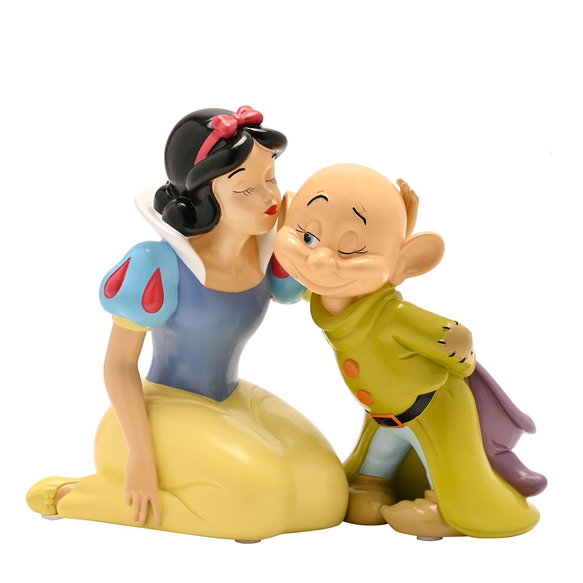 Disney - Snow White & Dopey Money Bank - Children/Kids Early Years Money Saving Piggy Bank - Homeware & Decor For Disney Fans Iconic Movie Scene. H: 17 x W: 21 x D: 13cm.