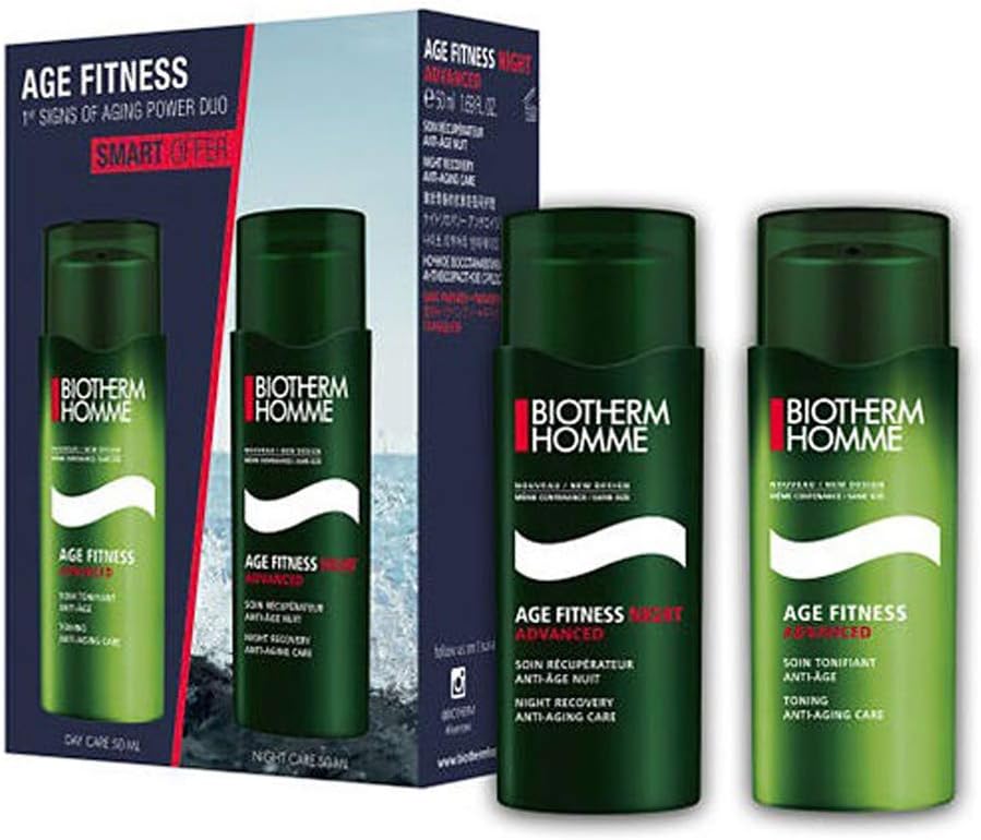 BIOTHERM HOMME AGE FITNESS DAY 50 ML & NIGHT 50 ML SET REGALO: Amazon.es: Belleza