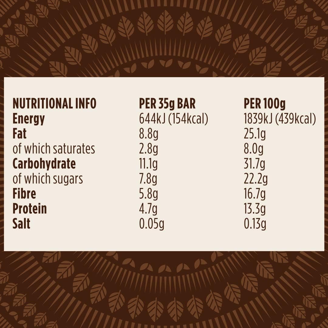 Pulsin, Peanut Choc Chip High Fibre Brownie, 18 x 35g, 5.8g Fibre, 4.7g Protein, 154 Kcals Per Serving, Gluten Free - Image 5