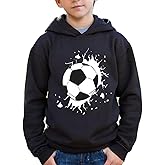 Seechoslo NEW 8-14Y Boys Soccer Hoodie Graphic Pullover Sweatshirt for Sports Fans