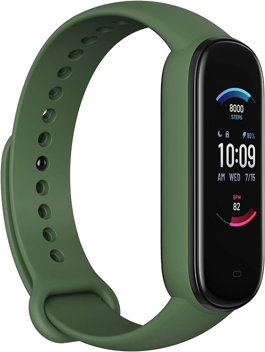Smartband Amazfit Band 5 Con Alexa - Monitora Ossigeno, Sonno, Battito, 15 Giorni Batteria, Impermeabile 5 ATM