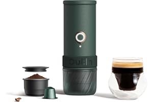 OutIn Mino Portable Electric Espresso Machine, Mini Camping Coffee Maker for Travel, Pocket Sized Coffee Machine Self-Heating