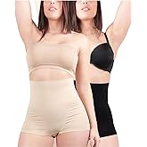 MeMoi 2 Pack High-Waist Boy Short Shapewear Shorts, Smooth Tummy Control Shapewear Shorts - Sizes Small - 4X
