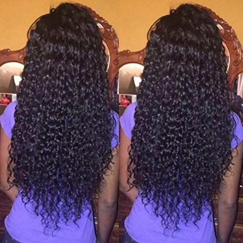 SweetMM Hair Human Hair Wigs Lace Front with Baby Hair 100% Virgin Brazilian Human Hair Wigs for Black women (130% Density ) (Front Lace 14 inch)