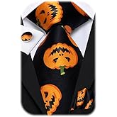 Hi-Tie Men's Tie Sets Silk Paisley Striped Necktie Pocket Square Cuff-links Sets Wedding Business Holiday