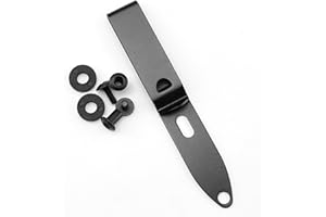 LQMBABY Kydex Belt Clip Knife Sheath Kit, Stainless Steel Kydex DIY Holster Kit, Knife Clips Replacement with Screws, Universal Metal Belt Clip for Knife Sheaths, IWB Holster Belt Clip