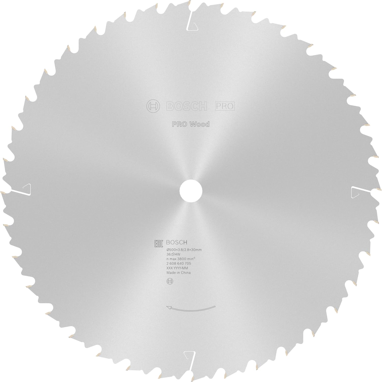 Bosch 1x PRO Wood Longlife Circular Saw Blade for Corded Table Saws (for Softwood, Hardwood, Ø mm, Professional Accessory Table Circular Saw)