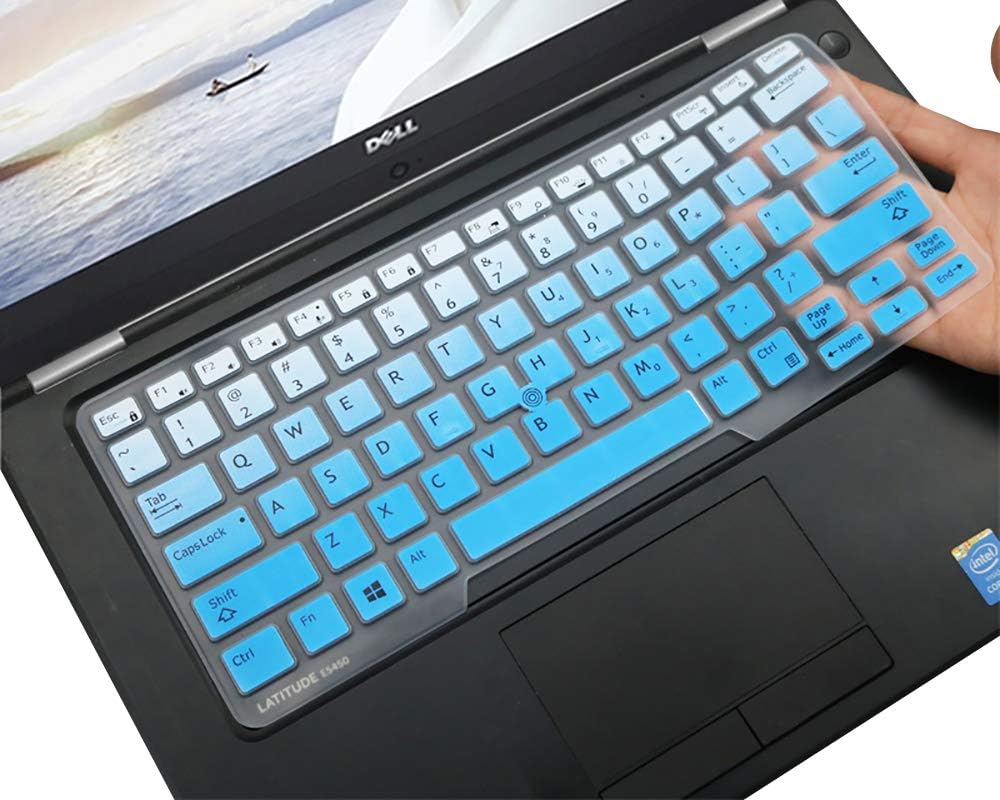 CaseBuy Dell Latitude Keyboard Cover 14 inch for Dell Latitude 5480 5490 5491 7490 14" Laptop, Dell Latitude 3340 E3340 E5490 E5491 E5450 E5470 E7450 E7470 7480 E7480 with Pointing, Ombre Blue