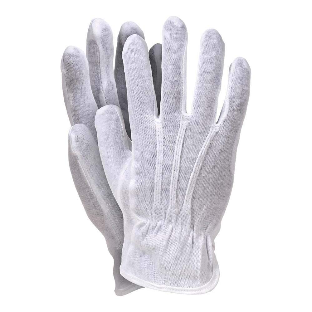 Reis Rwkblux10 Protective Gloves, White, 10 Size, Pack of 12