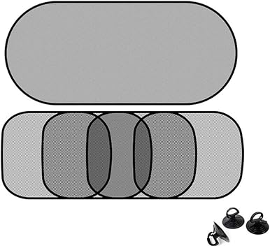 Amazon 車内サンシェード メッシュシェード 遮光 断熱 ５件セット ナイロンメッシュ 簡単着脱 紫外線反射 日よけ インテリアが熱を避ける カーテン 車 バイク