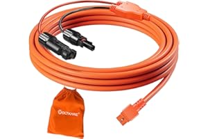 VOLTKARE Solar Extension Cable with XT60I Adapter, 8.2Ft 12AWG+14AWG High-Current Charging Cable for RV, Portable Power Stati