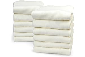 Mama Koala 4-Layer Bamboo Microfiber Cloth Diaper Inserts, Adjustable and Reusable for Any Baby Cloth Diaper(One Size Inserts-6 Pack and Newborn Inserts-6 Pack)