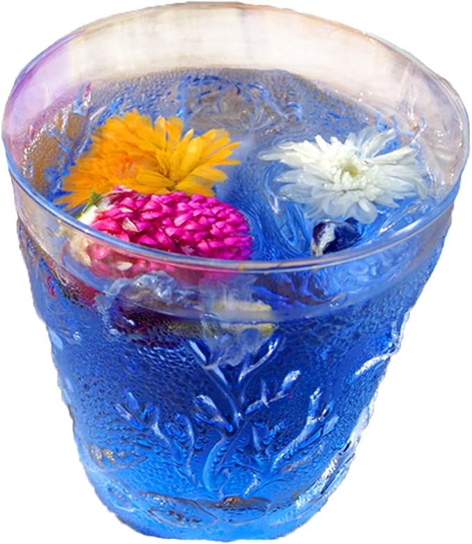 Amazon バタフライピーティー 花火 バタフライピー6包 青いお茶 お花 茶葉 ハーブ 菊花 彩香 ハーブティー 通販