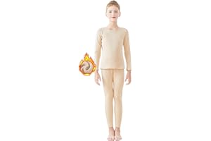Dayrose Girls Underwear Set Long Sleeve Kids Base Layer Top and Long Johns
