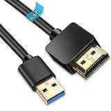 6.6FT USB to HDMI Adapter Cable, USB to HDMI Male