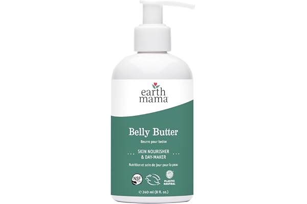 Earth Mama Belly Butter for Pregnancy & Skin Moisturizer For Sensitive Skin, 240ml