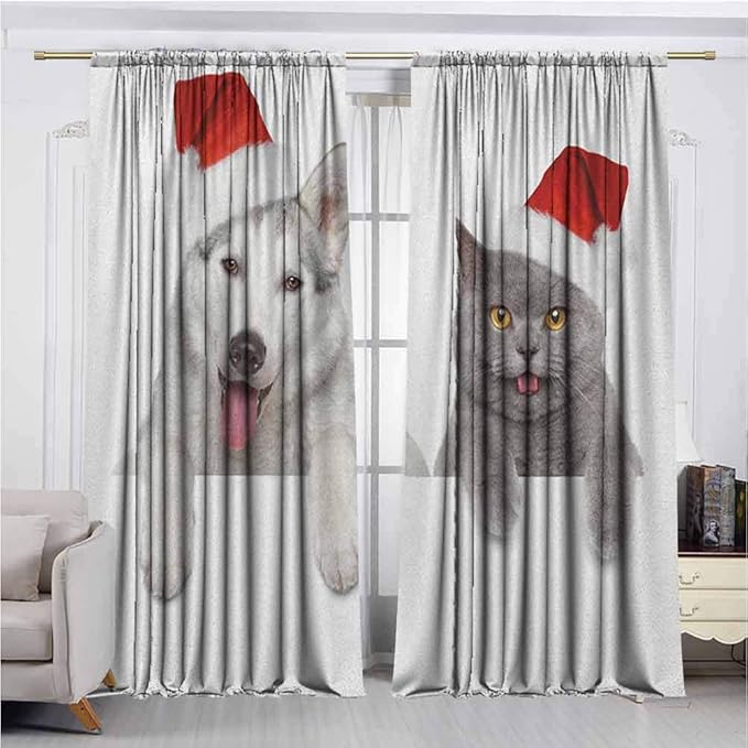Christmas Curtains That can Reduce Dark Noise in The Room