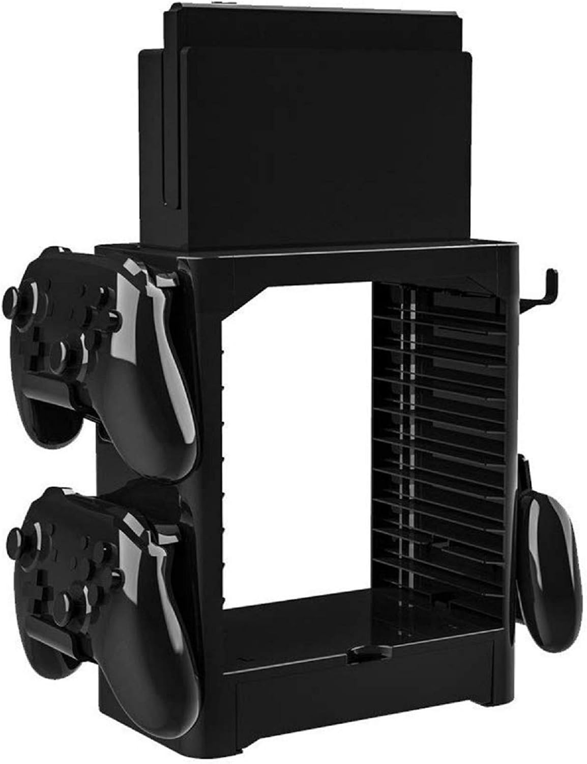 Wallfire Multi-Function Game Storage Tower Bracket Storage Holder Stand Shelf for Game Switch Disc Console Host Controller - Image 5
