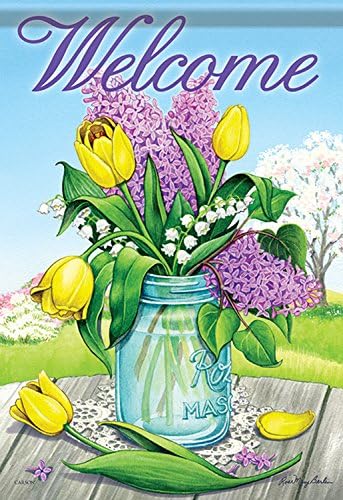 Carson Garden Flag - Spring Mason Jar