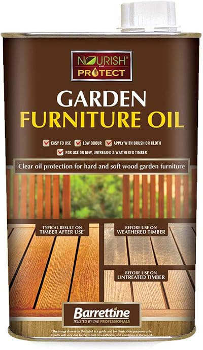 Nourish & Protect OIGF001 1 L Garden Furniture Oil Natural