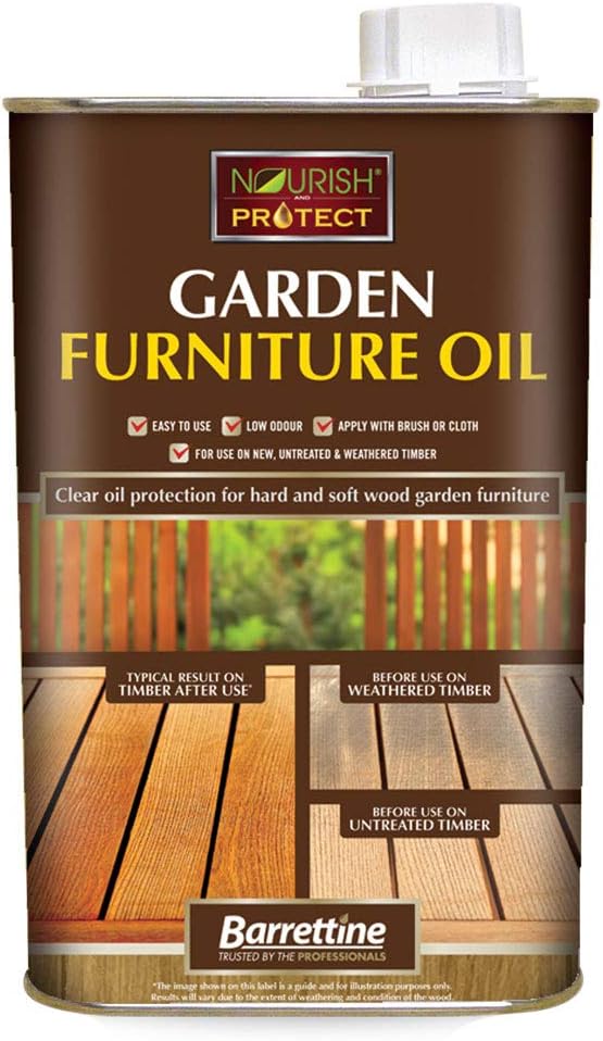 Nourish & Protect OIGF001 1 L Garden Furniture Oil Natural