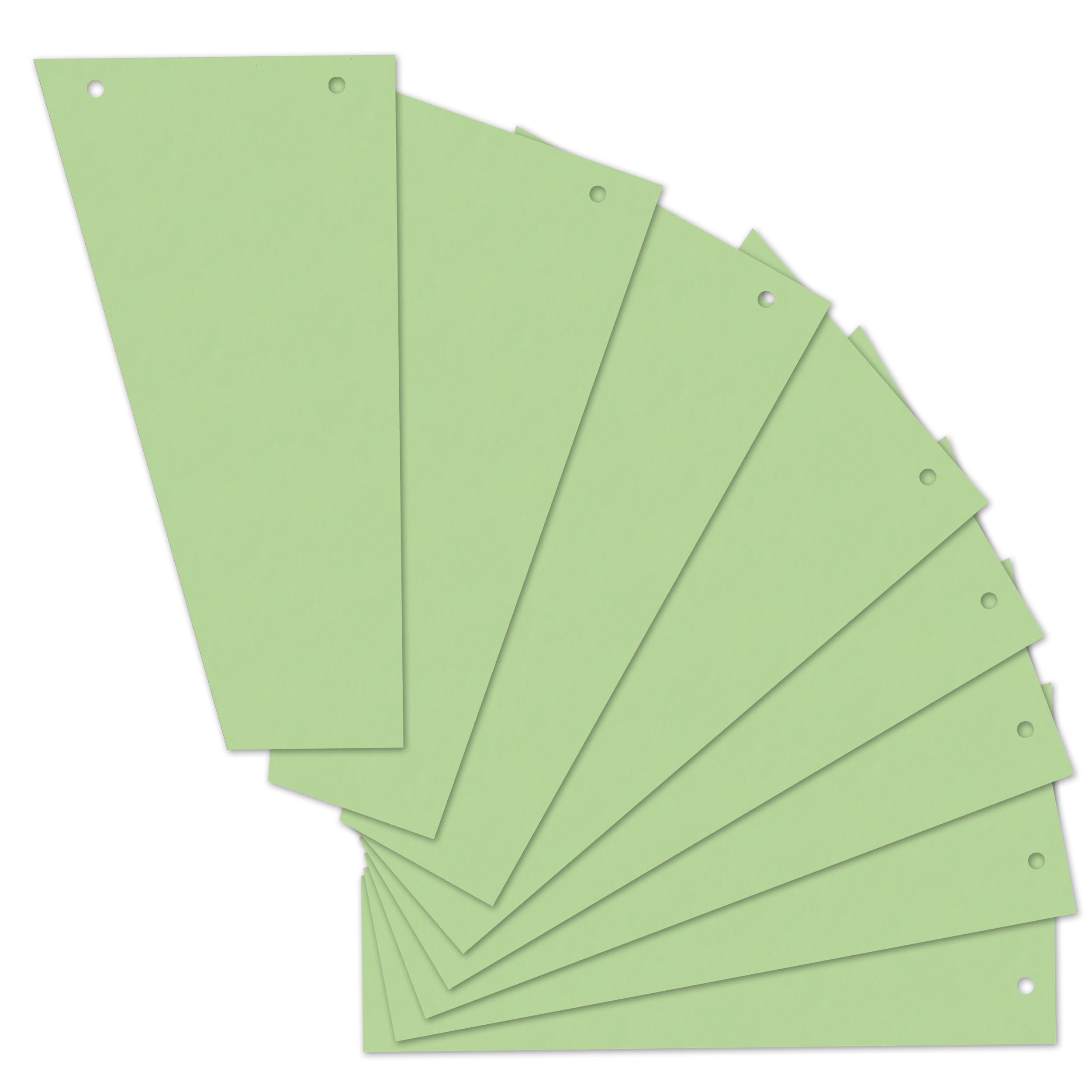 Herlitz 100 x Green Trapezoid Dividers 120mm x 230mm