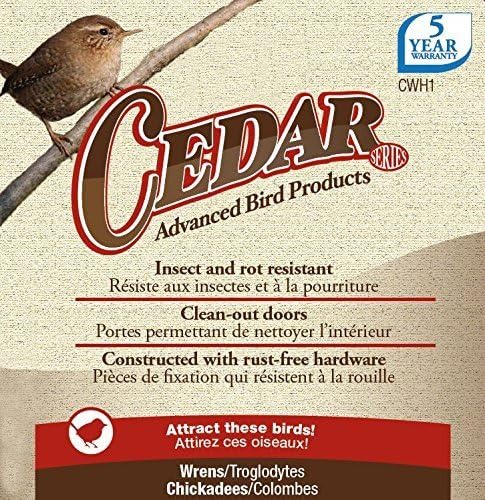 Amazon Com Nature S Way Bird Products Cwh1 Cedar Wren House 8 X 8 875 X 8 125 2 Garden Outdoor