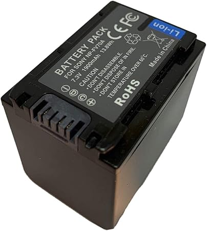 Amazon Com Hubei 7 3v 1900mah Np Fv70a Replacement Camcorder Battery For Sony Np Fv30 Np Fv50 Np Fv50a Np Fv70 Np Fv70a Np Fv100 Np Fv100a Series Home Audio Theater