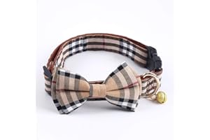 SuperBuddy Dog Collar, Adjustable Dog Collar with Bowtie, Pet Collar for Dog Soft Bowtie Dog Collars for Small Medium Large Pet