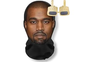 Hanicamola Realistic Face Kanye Mesh Mask Baraklava Hat Full Face Sports Singer Rapper Star Headgear Funny for Cosplay Props Costume