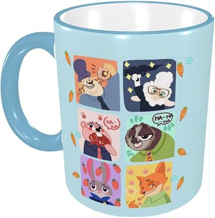 Amazon Danesi ズートピア マグカップ 陶器 電子レンジ温め 330ml おしゃれ コーヒー 新生活 耐熱 マグ キャラクター かわいい Danesi ホーム キッチン 通販