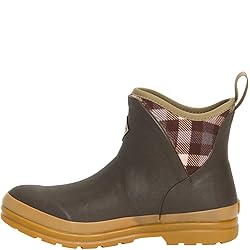 Muck Women's Originals Ankle, Brown/Plaid/Gum, 11