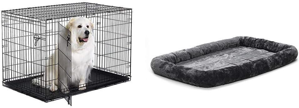 matching dog crate bed