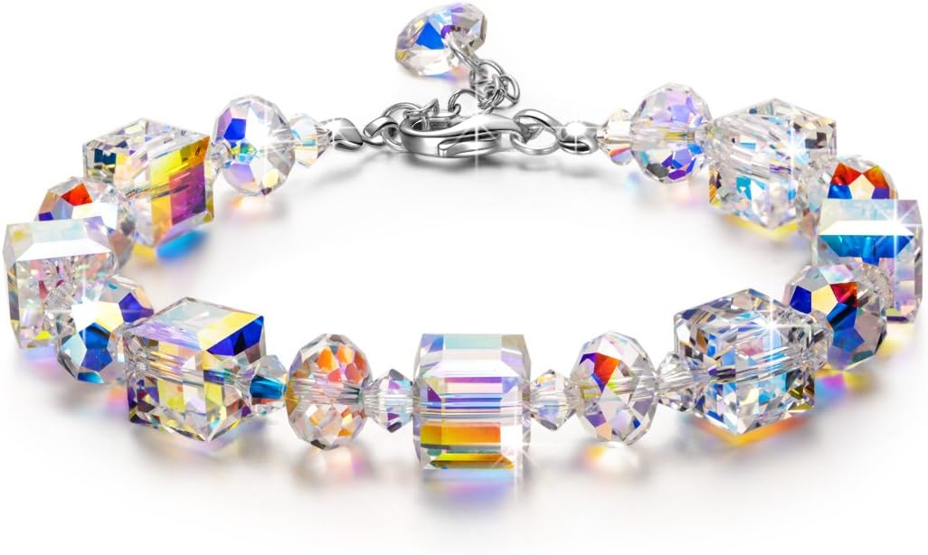 Susan Y Christmas Bracelet Gifts, A Little Romance Bracelet for Women, with Crystals, Elegant Jewellery Box, Every Special Moment