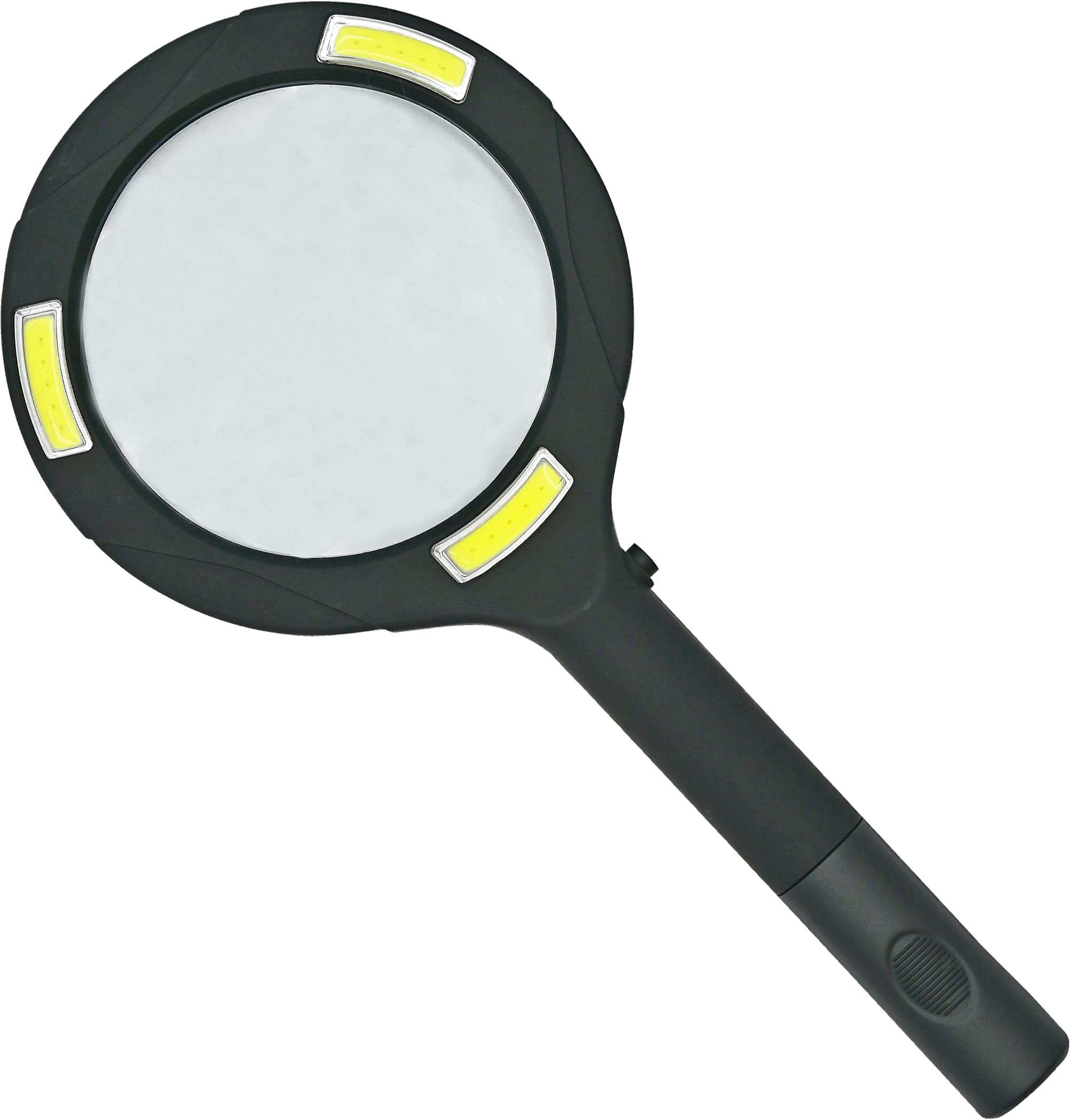 Peter Pauper Press Handheld LED Lighted Magnifier, Large, Black