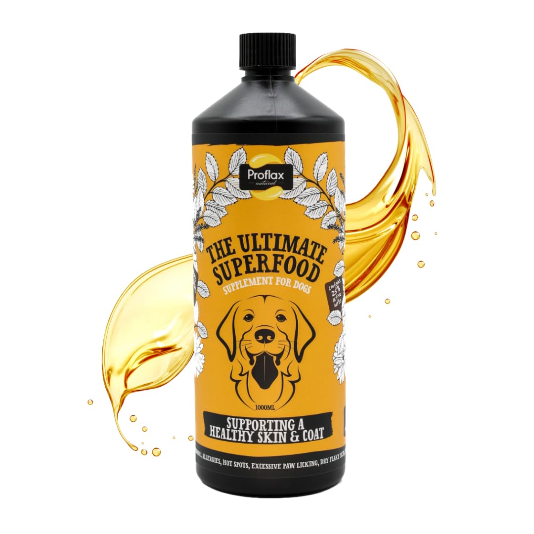 Proflax Skin & Coat Care for Dogs – Itch Relief, Dry Skin & Coat Health - 1000ml