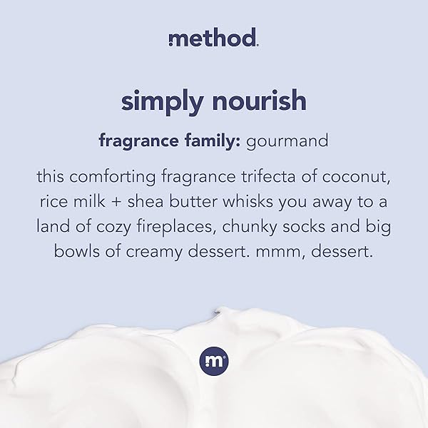 METHOD DAILY LOTION, SIMPLY NOURISH, PLANT-BASED MOISTURIZER FOR 24 HOURS OF HYDRATION, 13.5 FL OZ (PACK OF 1)