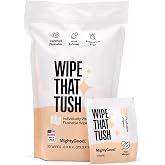 Wipe That Tush On-The-Go Flushable Wipes, 1 Pack of 30, Fragrance Free