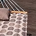 Lazy Daze 12 FT Double Quilted Hammock with Spreader Bars and Pillow, 2 Person Hammock for Outside Outdoor Patio Backyard Poolside, 450 LBS Weight Capacity, Coffee Bean