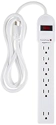 Amazon Basics Rectangular 6-Outlet Surge Protector