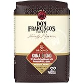 Don Francisco
s Kona Blend Ground Coffee, Medium Roast – 100% Arabica, 18 oz Bag, Premium Coffee for Drip, Pour Over and Fren