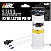 EWK 6.5L Pneumatic/Manual Oil Extractor, Oil Change Pump for Automotive | Fast Dual-Mode Extraction, Thorough Fluid Removal, One-Person Job for DIY Mechanics, Clean, Mess-Free Oil Changes