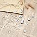 Pandahall 20Sets Chunk Snap Button Base Making Brass Snap Buttons Snap Popper Stud with Clear Glass Cabochons Platinum Clear Button: 18x4mm Tray: 16mm