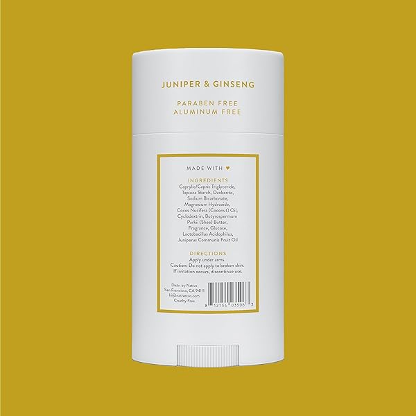 NATIVE DEODORANT JUNIPER AND GINSENG – 2.65OZ