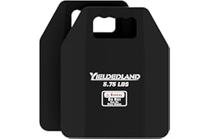 YIELDEDLAND Curved Weight Vest Plates, 5.75/8.75lbs Pairs, Weighted Vest Men Woman, Strength and Endurance Training, Fitness Workouts, Running, Walking